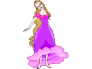 Sticker Custom Preview Image #056157 Fantasy Medieval Images Flower Woman02