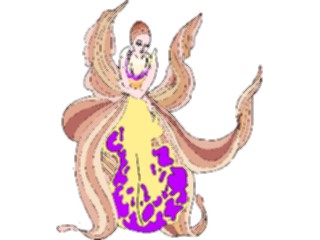 Sticker Custom Preview Image #056160 Fantasy Medieval Images Flower Woman05