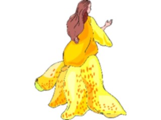 Sticker Custom Preview Image #056162 Fantasy Medieval Images Flower Woman07