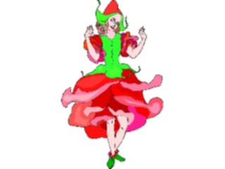 Sticker Custom Preview Image #056168 Fantasy Medieval Images Flower Woman13