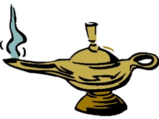 Sticker Custom Preview Image #056221 Fantasy Medieval Images Genie Lamp2