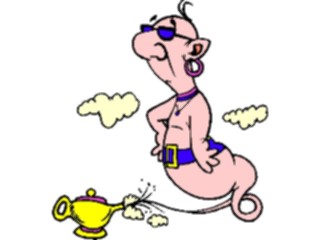 Sticker Custom Preview Image #056229 Fantasy Medieval Images Genie Lamp7