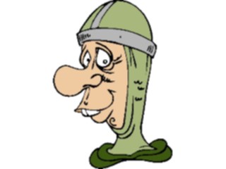 Sticker Custom Preview Image #056309 Fantasy Medieval Images Guard Face1