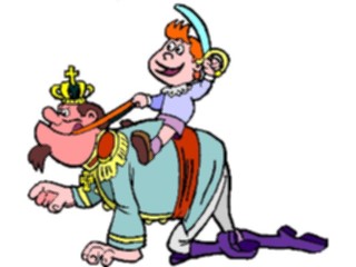 Sticker Custom Preview Image #056410 Fantasy Medieval Images King Playingwith Boy