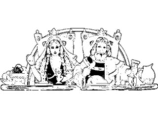 Sticker Custom Preview Image #056412 Fantasy Medieval Images King Queen