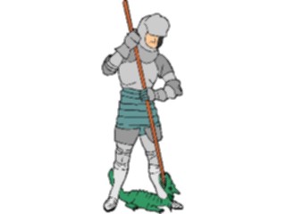 Sticker Custom Preview Image #056492 Fantasy Medieval Images Knight Dragon1