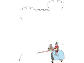 Sticker Custom Preview Image #056496 Fantasy Medieval Images Knight Frame
