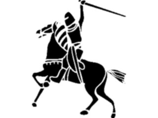 Sticker Custom Preview Image #056519 Fantasy Medieval Images Knight Silhouette09