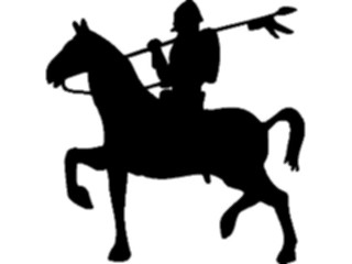 Sticker Custom Preview Image #056521 Fantasy Medieval Images Knight Silhouette11