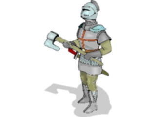 Sticker Custom Preview Image #056525 Fantasy Medieval Images Knightwith Axe