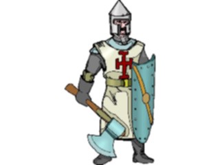 Sticker Custom Preview Image #056527 Fantasy Medieval Images Knightwith Axe2