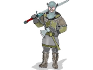 Sticker Custom Preview Image #056529 Fantasy Medieval Images Knightwith Axe Sword