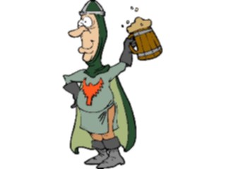 Sticker Custom Preview Image #056531 Fantasy Medieval Images Knightwith Beer