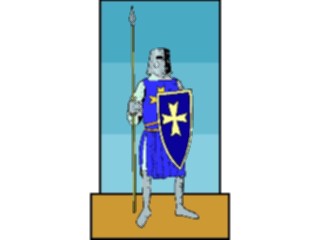 Sticker Custom Preview Image #056538 Fantasy Medieval Images Knightwith Pike