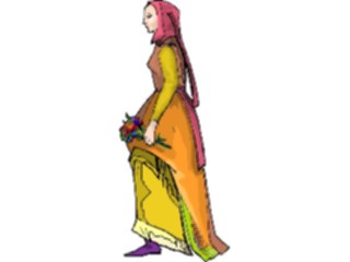 Sticker Custom Preview Image #056562 Fantasy Medieval Images Lady1