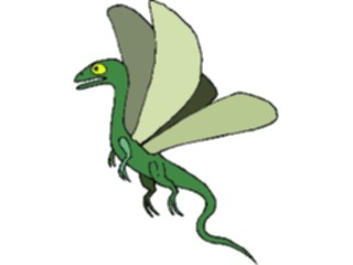 Sticker Custom Preview Image #056590 Fantasy Medieval Images Lizard Flying