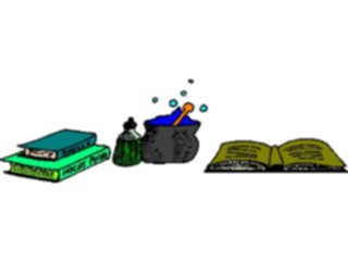 Sticker Custom Preview Image #056601 Fantasy Medieval Images Magic Books Potions