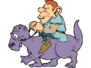Sticker Custom Preview Image #056647 Fantasy Medieval Images Man Riding Creature