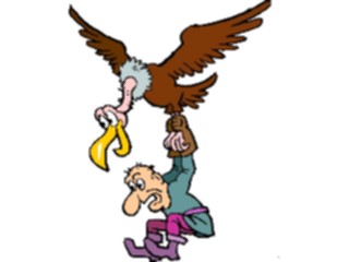Sticker Custom Preview Image #056651 Fantasy Medieval Images Man Riding Vulture