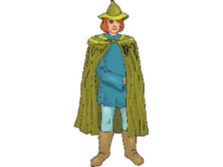 Sticker Custom Preview Image #056665 Fantasy Medieval Images Manwith Cape