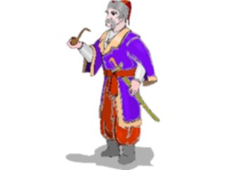 Sticker Custom Preview Image #056675 Fantasy Medieval Images Manwith Pipe