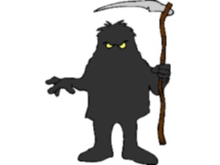 Sticker Custom Preview Image #056681 Fantasy Medieval Images Manwith Scythe2