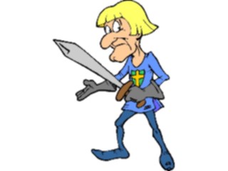 Sticker Custom Preview Image #056692 Fantasy Medieval Images Manwith Sword06