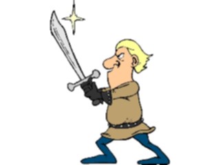 Sticker Custom Preview Image #056694 Fantasy Medieval Images Manwith Sword08