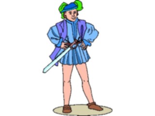 Sticker Custom Preview Image #056701 Fantasy Medieval Images Manwith Sword15