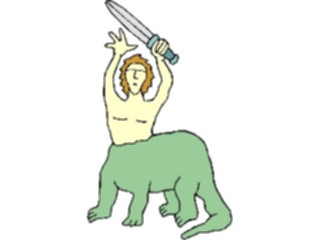 Sticker Custom Preview Image #056718 Fantasy Medieval Images Man Lizard2