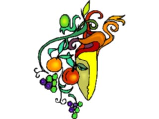 Sticker Custom Preview Image #056725 Fantasy Medieval Images Maskwith Fruit