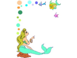 Sticker Custom Preview Image #056763 Fantasy Medieval Images Mermaid Frame
