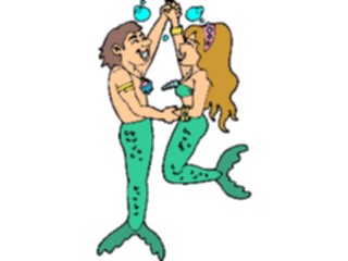 Sticker Custom Preview Image #056766 Fantasy Medieval Images Mermaid Merman2