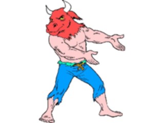 Sticker Custom Preview Image #056776 Fantasy Medieval Images Minotaur3