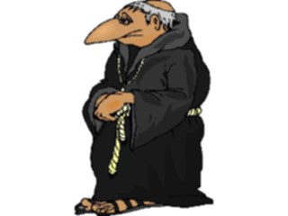 Sticker Custom Preview Image #056786 Fantasy Medieval Images Monk1