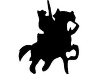 Sticker Custom Preview Image #056807 Fantasy Medieval Images Mounted Soldier3