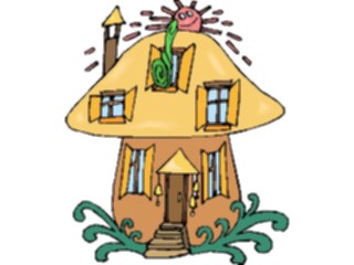 Sticker Custom Preview Image #056815 Fantasy Medieval Images Mushroom House