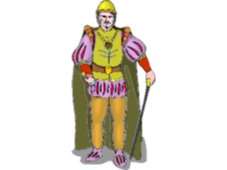 Sticker Custom Preview Image #056886 Fantasy Medieval Images Noblemanwith Cane