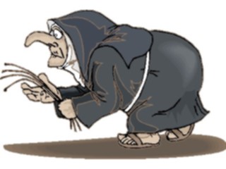 Sticker Custom Preview Image #056893 Fantasy Medieval Images Nun Hunchback