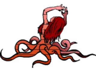 Sticker Custom Preview Image #056895 Fantasy Medieval Images Octopus Woman