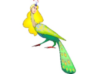 Sticker Custom Preview Image #056920 Fantasy Medieval Images Peacock Woman2