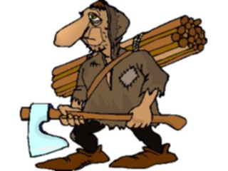 Sticker Custom Preview Image #056944 Fantasy Medieval Images Peasantwith Axe