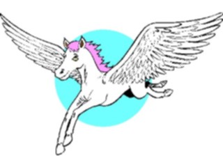 Sticker Custom Preview Image #056948 Fantasy Medieval Images Pegasus01
