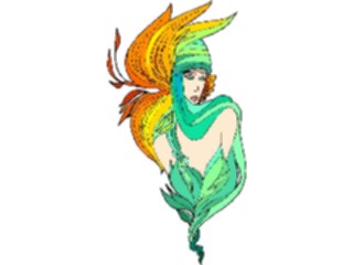 Sticker Custom Preview Image #057012 Fantasy Medieval Images Plant Woman