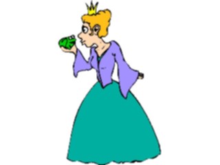 Sticker Custom Preview Image #057046 Fantasy Medieval Images Princesswith Frog1