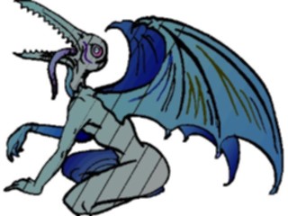 Sticker Custom Preview Image #057050 Fantasy Medieval Images Pteradactyl Man