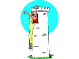 Sticker Custom Preview Image #057077 Fantasy Medieval Images Rapunzel Crying