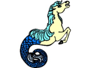 Sticker Custom Preview Image #057139 Fantasy Medieval Images Seahorse
