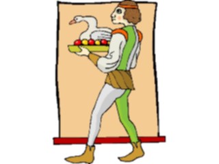 Sticker Custom Preview Image #057153 Fantasy Medieval Images Servantwith Duck