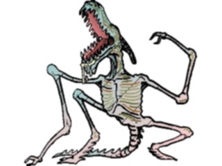 Sticker Custom Preview Image #057158 Fantasy Medieval Images Skeleton Beast